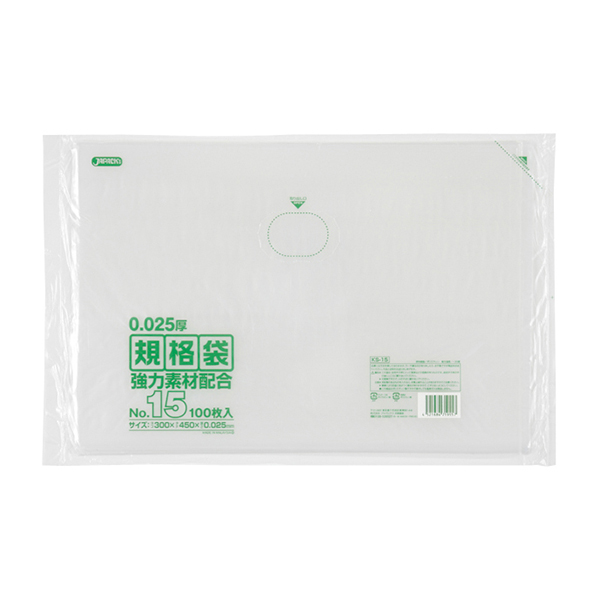 KN15 LD 規格袋 No.15 透明 100枚 | 株式会社ジャパックス